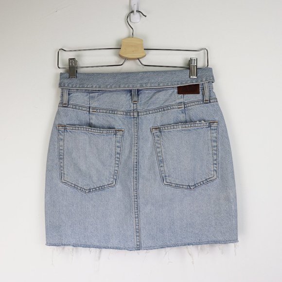 NEW Jean Atelier Flip Denim Mini Skirt 25 - Picture 7 of 8